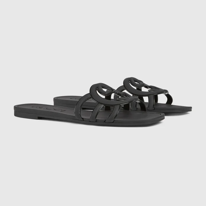 Women's Interlocking G slide sandal - Image 2