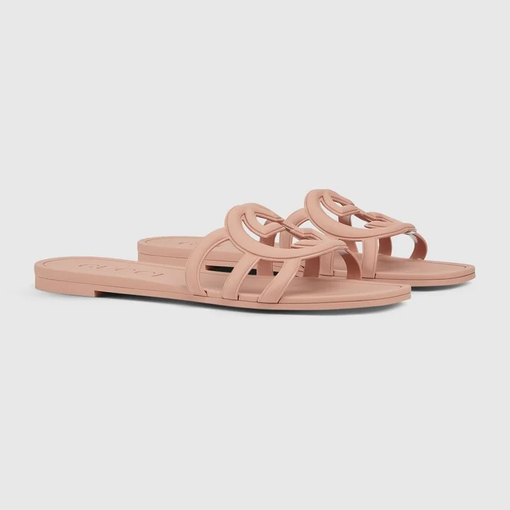 Women's Interlocking G slide sandal - Image 2