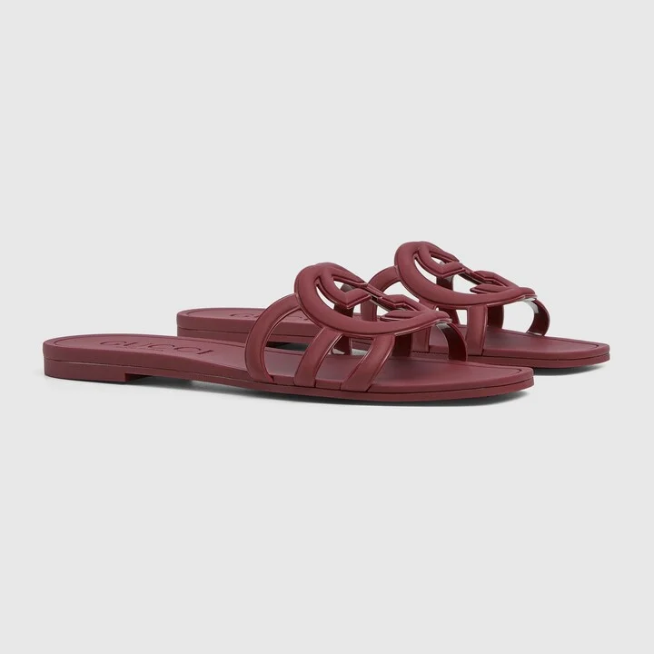 Women's Interlocking G slide sandal - Image 2