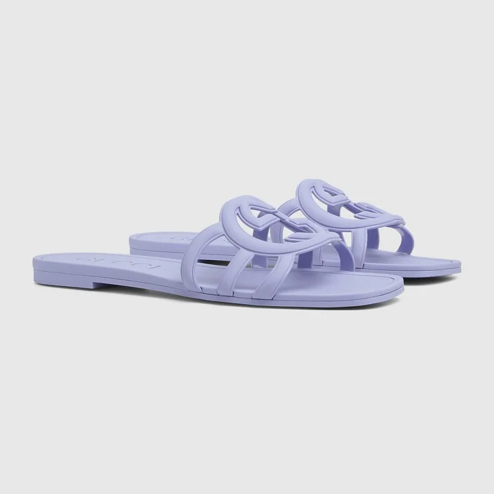 Women's Interlocking G slide sandal - Image 2
