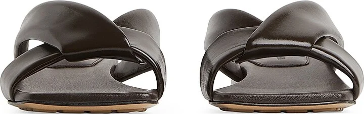 Women's Interwoven Leather Flat Sandals - Fondant - Size 6 - Image 2