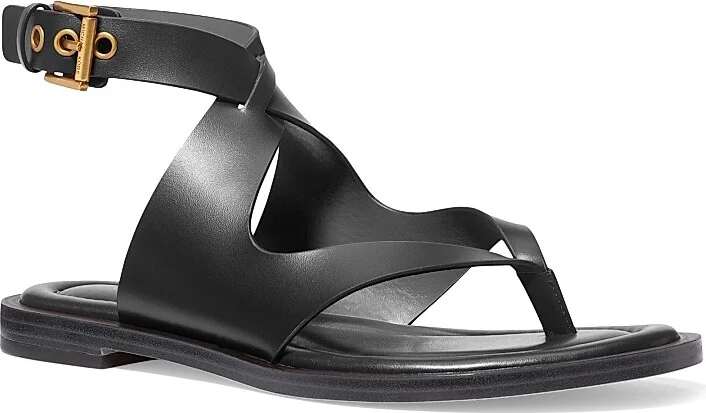 Women's Irene Flat Thong Sandals - Black - Size 5 - Image 2