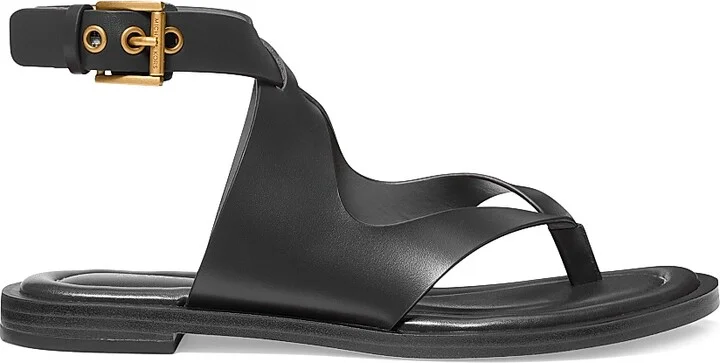 Women's Irene Flat Thong Sandals - Black - Size 5