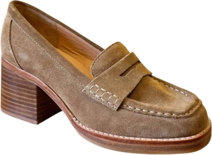 Women's Irene Loafer In Camel Suede