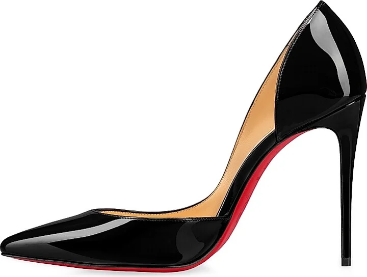 Women's Iriza 100MM Patent Leather Pumps - Black - Size 4 - Image 3