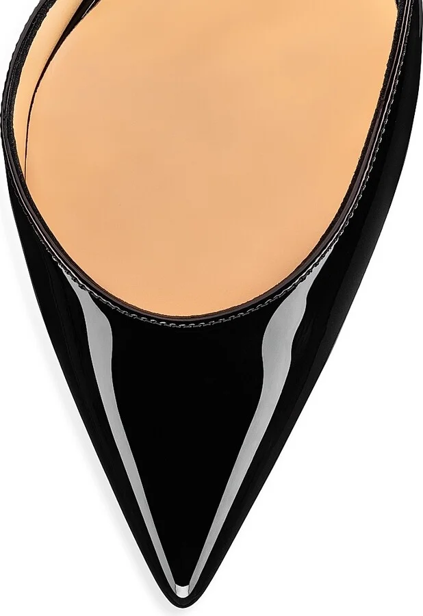 Women's Iriza 100MM Patent Leather Pumps - Black - Size 4 - Image 5