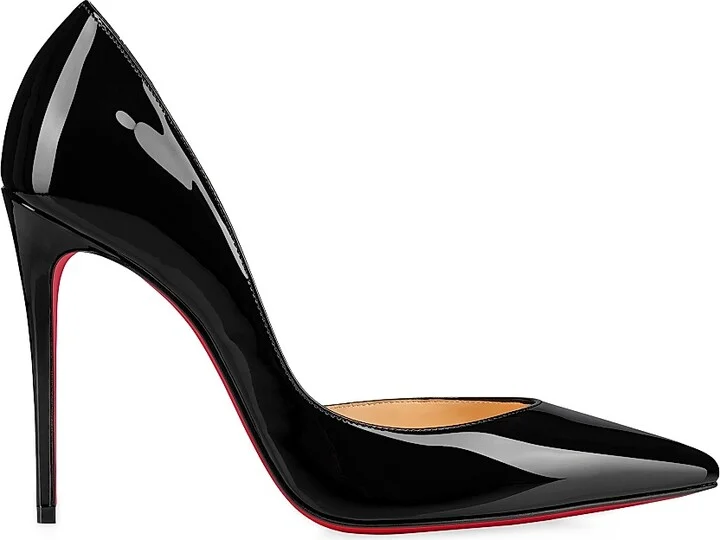 Women's Iriza 100MM Patent Leather Pumps - Black - Size 4