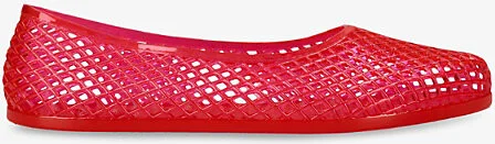Womens Iro Mesh-Textured PVC Ballet Flats Eur 36 / 3 Uk Women