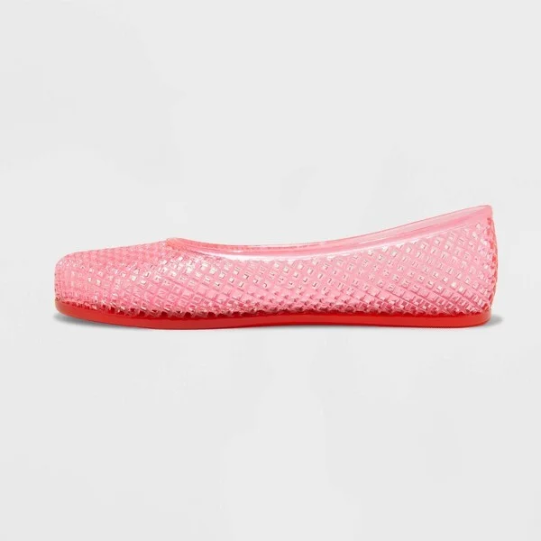 Women's Isabella Jelly Flats - Wild Fable™ : Pull-On Ballet Flats, Round Closed Toe, Textured PVC Outsole - Image 3