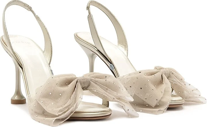 Women's Isabelle 85MM Crystals Bridal Sandals - Brut - Size 5.5 - Image 3
