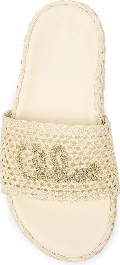 Women's Isla Logo Espadrille Sandals - Natural Brown - Size 6 - Image 4