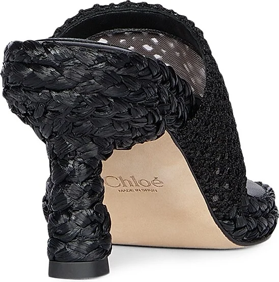 Women's Isla Woven Thong Sandals - Black - Size 5 - Image 3