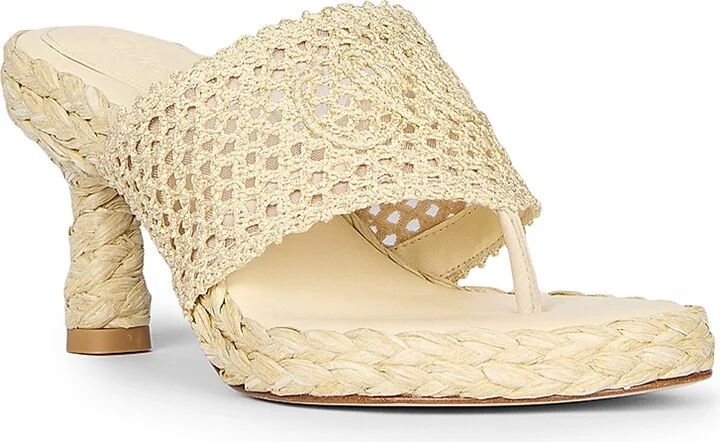 Women's Isla Woven Thong Sandals - Black - Size 5 - Image 6