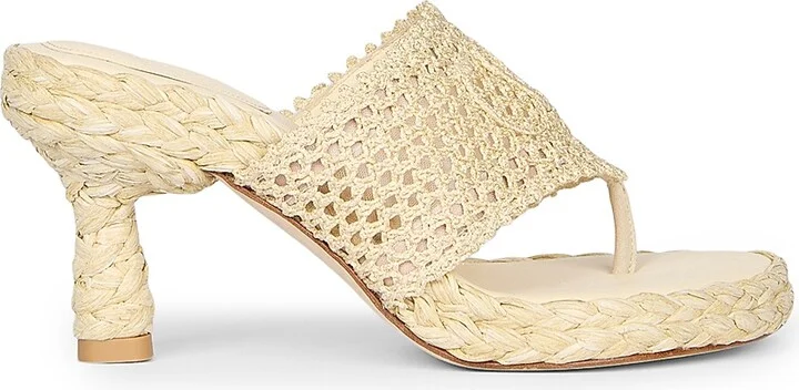 Women's Isla Woven Thong Sandals - Black - Size 5 - Image 10