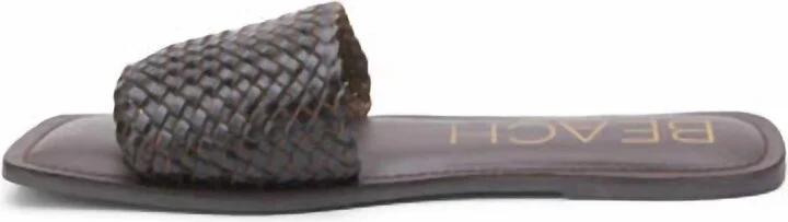 Women's Isle Slide In Dark Brown