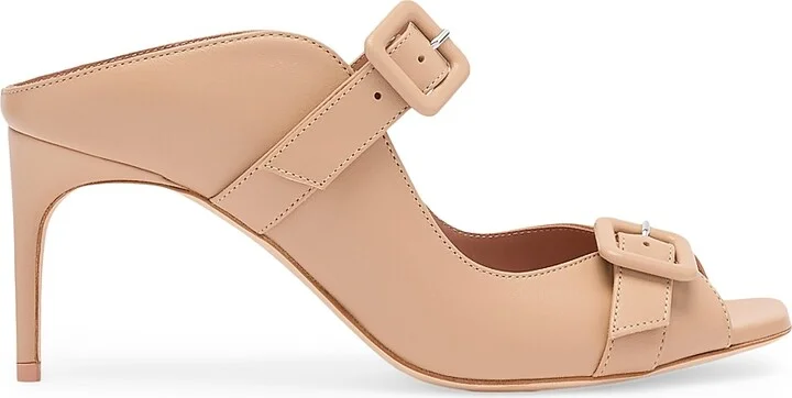 Women's Isobel 70MM Leather Sandals - Buff - Size 11