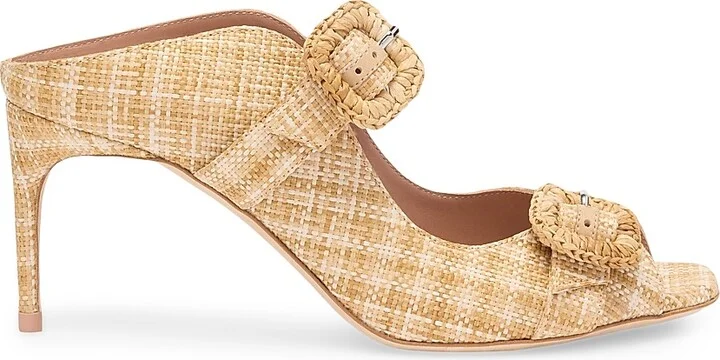 Women's Isobel 70MM Raffia Sandals - Legno - Size 11