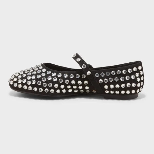 Women's Issa Rhinestone Mary Jane Ballet Flats - A New Day™ : Medium Width, Pull-On Style - Image 2