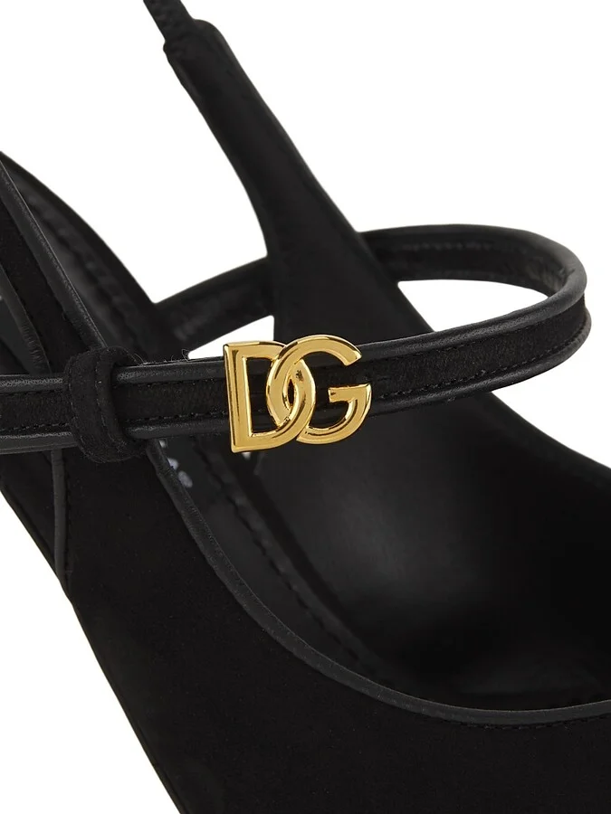 Women's Italian Tailoring DG Suede Pumps - Nero - Size 6 - Image 5