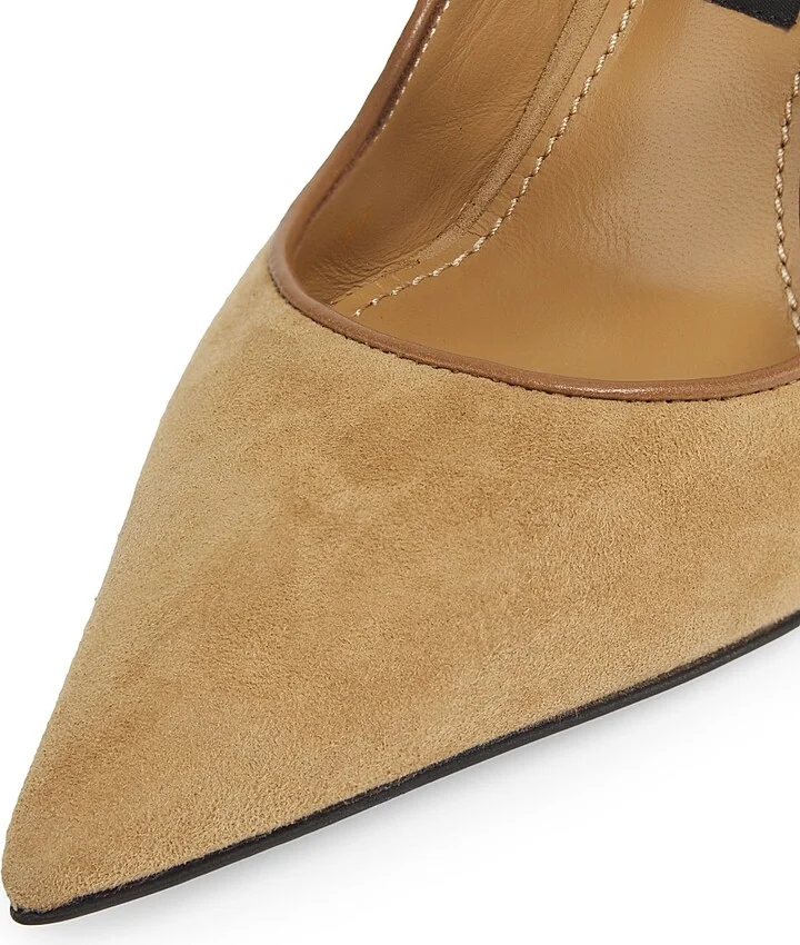 Women's Italian Tailoring DG Suede Pumps - Nero - Size 6 - Image 11
