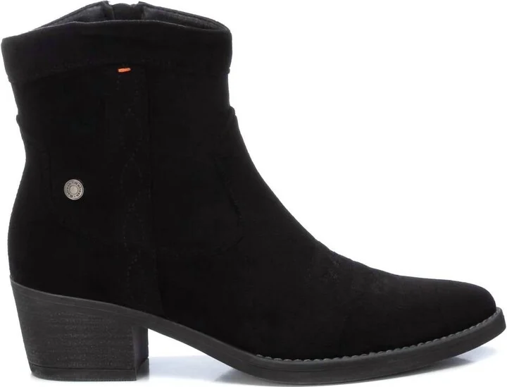 Women's Italian Western Booties In Black