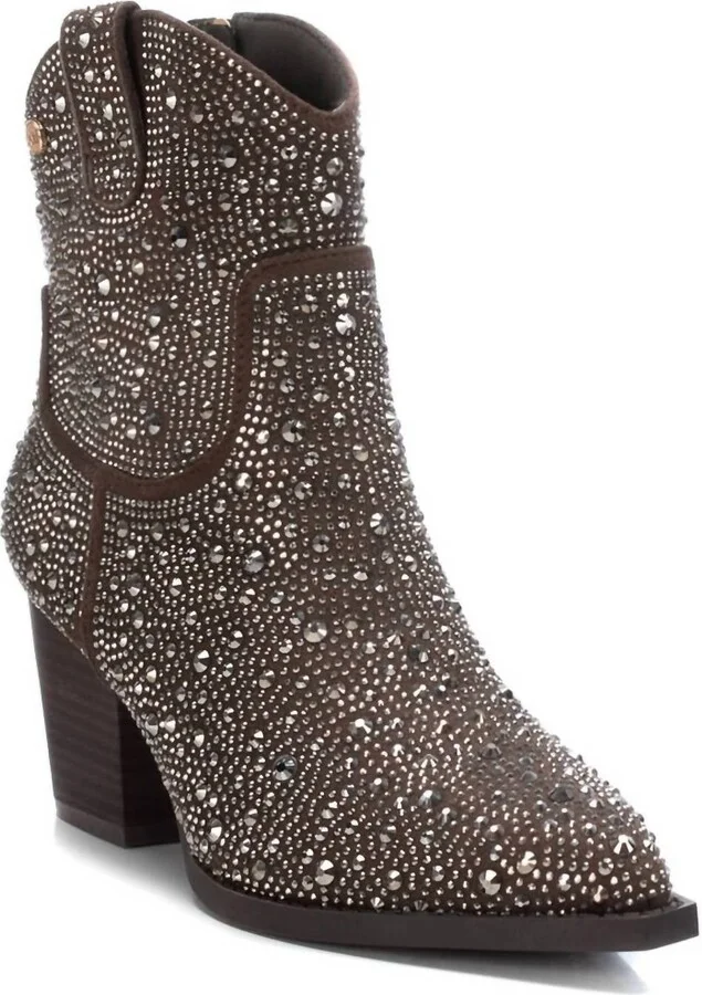 Women's Italian Western Booties In Taupe