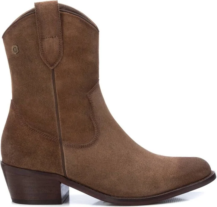 Women's Italian Western Leather Booties Carmela Collection By XTI