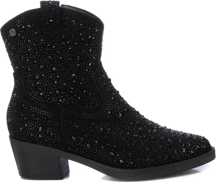 Women's Italian Western Suede Booties By XTI