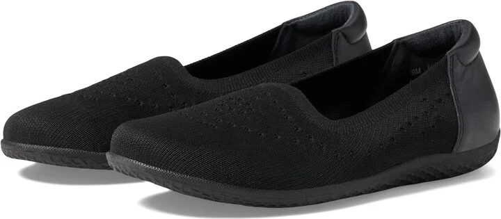 Women's Italy Flats In Black Fabric
