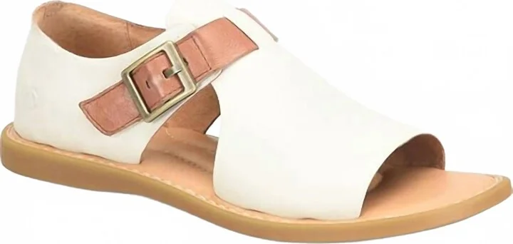 Women's Ivey Flat Sandals In White