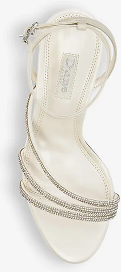 Womens Ivory-Leather Bridal Midsummers Leather Heeled Sandals Eur 40 / 7 Uk Women - Image 2