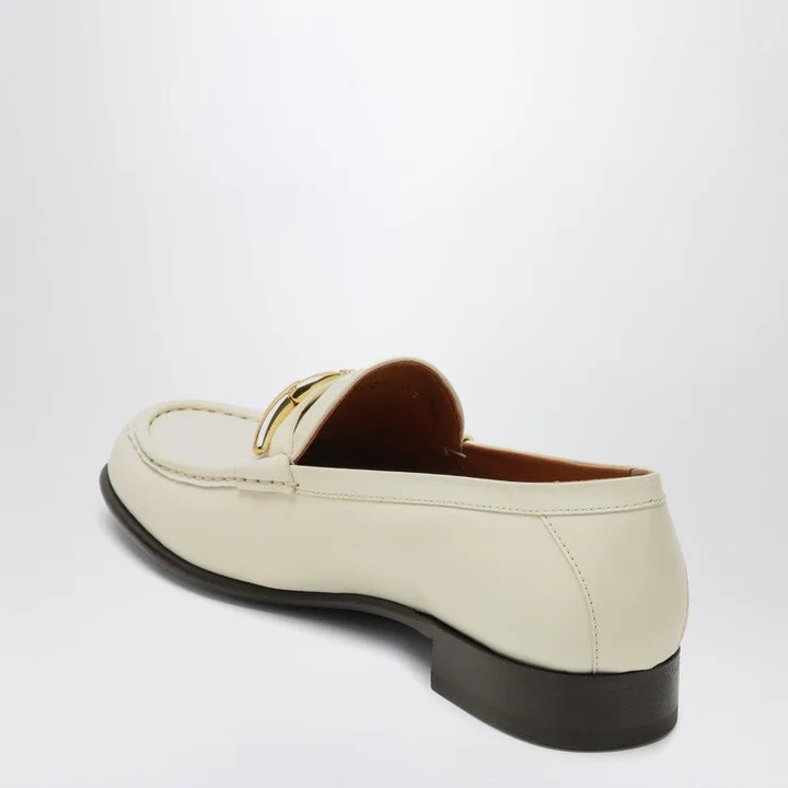Women's Ivory Leather Vlogo Signature Loafer - Image 2