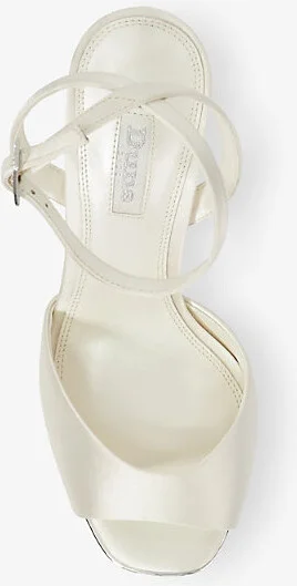 Womens Ivory Satin Mymuse Satin Platform Sandals Eur 39 / 6 Uk Women - Image 2