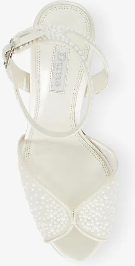 Womens Ivory Synthetic Musing Embellished Mesh Ankle-Strap Heels Eur 36 / 3 Uk Women - Image 2