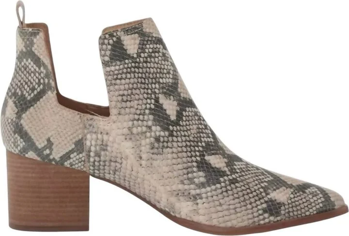 Women's Jabilo Snake Ankle Boots In Natural Jame Snake