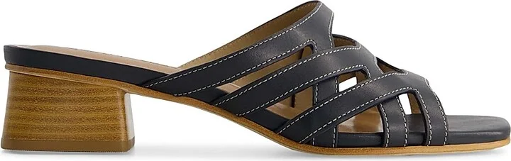 Women's Jacin Low Heel Sandals - Navy - Size 6