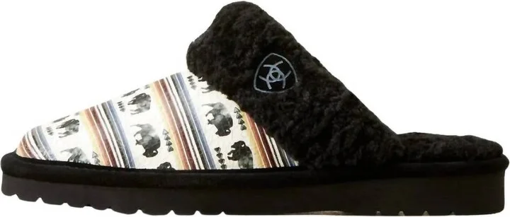 Women's Jackie Square Toe Exotic Print Buffalo Slipper In Multi