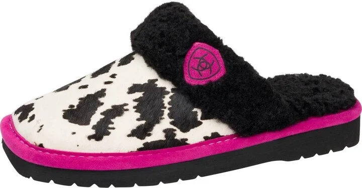 Women's Jackie Square Toe Exotic Print Pink Pony Slipper In Multi