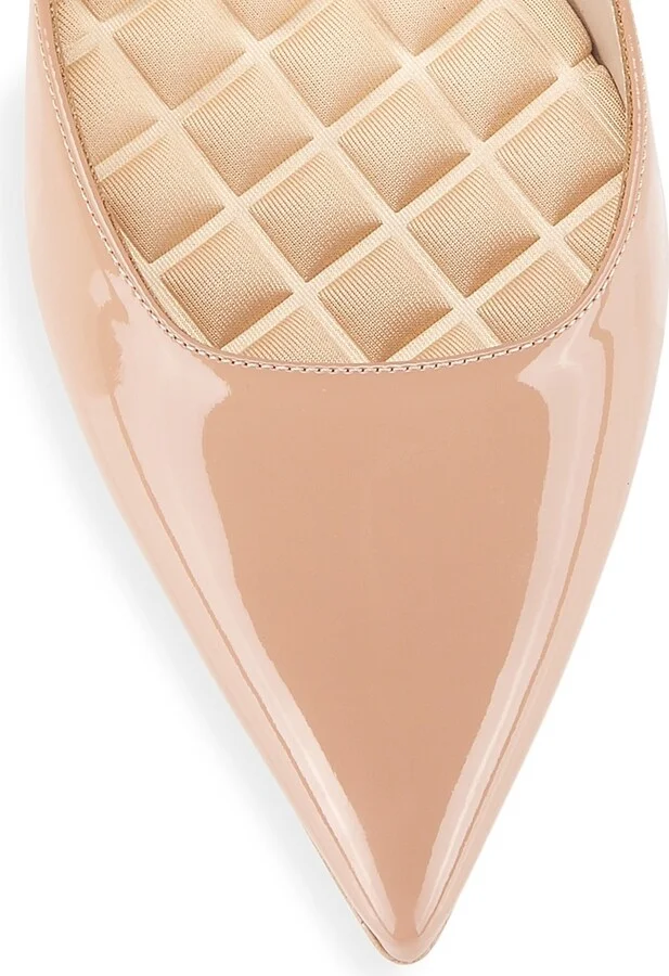 Women's Jackie Vegan Patent Leather Slingback Flats - Blush - Size 6 - Image 4
