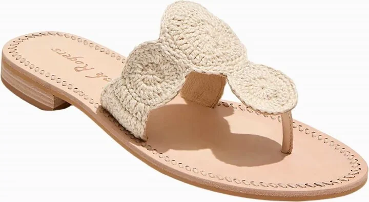 Women's Jacks Crochet Sandal In Natural