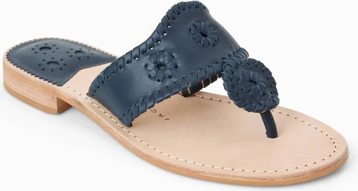 Women's Jacks Flat Sandal In Midnight/navy