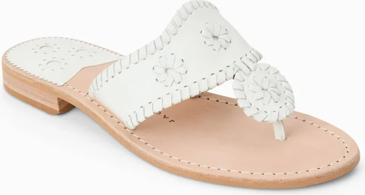 Women's Jacks Flat Sandal In White
