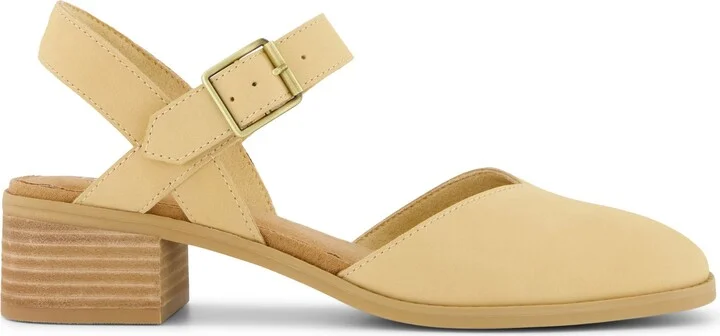 Womens Jaclyn Heel Light Caramel Nubuck Leather