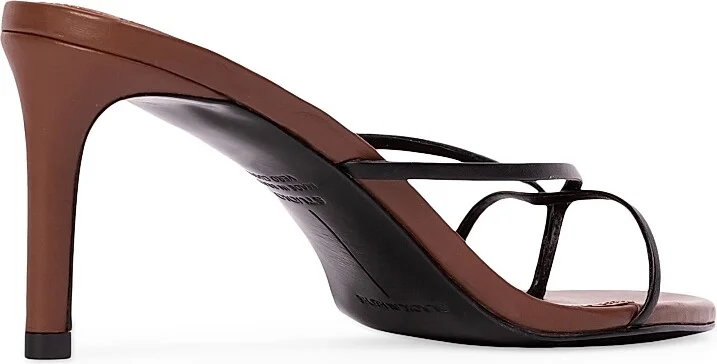 Women's Jade 65MM Leather Sandals - Chestnut Leather - Size 11 - Image 3