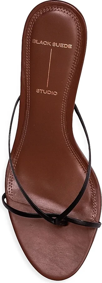 Women's Jade 65MM Leather Sandals - Chestnut Leather - Size 11 - Image 4