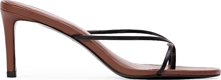 Women's Jade 65MM Leather Sandals - Chestnut Leather - Size 11