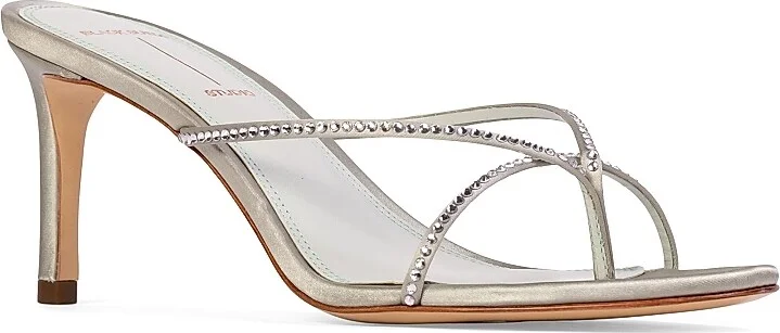 Women's Jade 65MM Satin Sandals - Mint Satin - Size 7 - Image 2