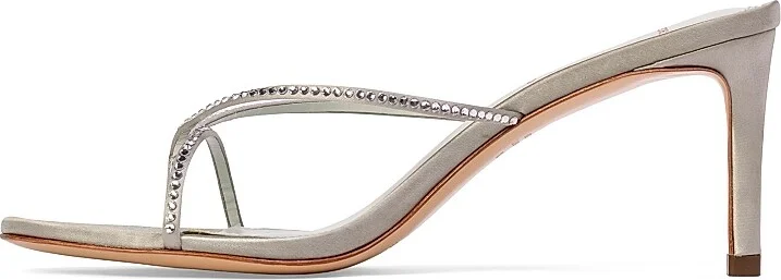 Women's Jade 65MM Satin Sandals - Mint Satin - Size 7 - Image 4
