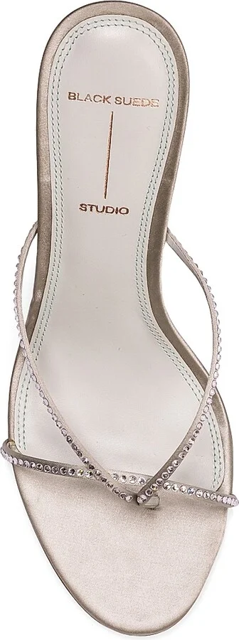 Women's Jade 65MM Satin Sandals - Mint Satin - Size 7 - Image 5