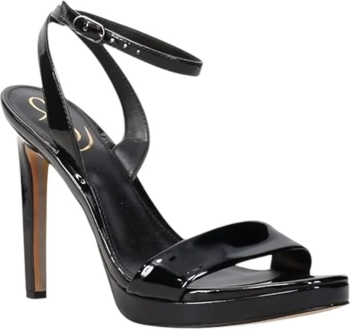 Women's Jade Patent Pointed Heels In Black Patent